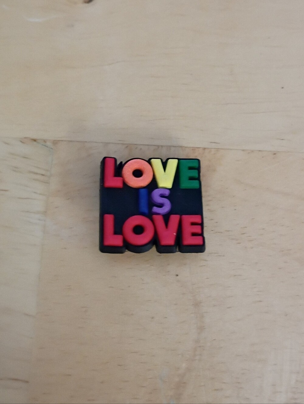 10 for $10 Jibbitz Croc Charms - Pride LGBTQ+ Rainbow 'Love Is Love' Text - New